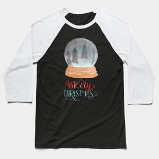 Merry christmas snow globe Baseball T-Shirt